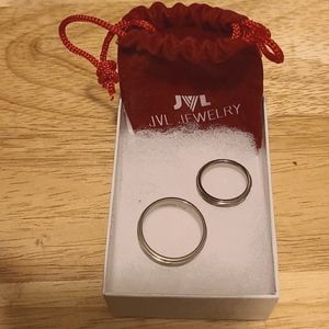 His and hers wedding or engagement rings